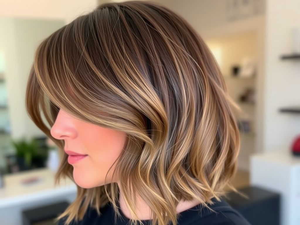 shoulder length lob haircut for thin hair