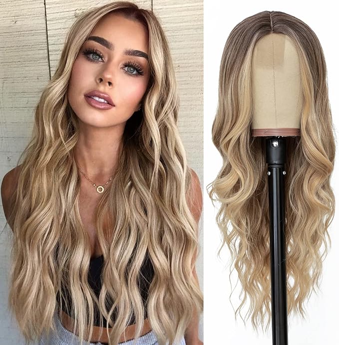 long wavy synthetic wigs