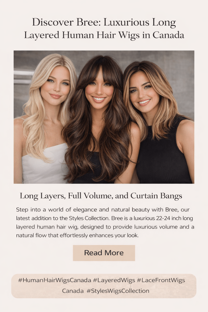 long layers full volume lace wigs in human Hair Canada