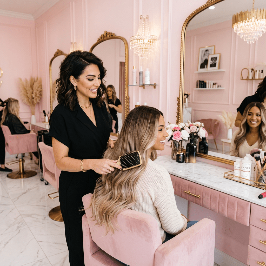 human hair wig fitting for a custom wig